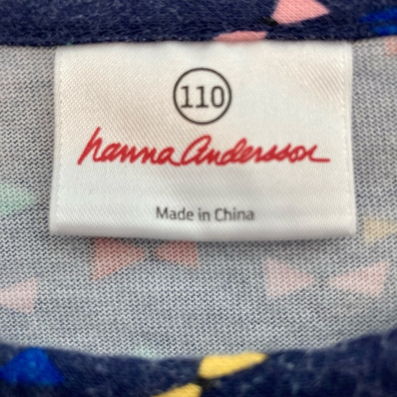 Hanna Andresson Tiered Twirl Dress - Navy/Multi Bow Print size 110 (5) - Picture 3 of 3